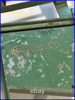 John Deere 1970s ERTL Tractor Plow Cart -4 Pieces Vintage USA Cast iron