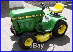 John Deere 210 Garden Tractor 38 Riding Mower w Plow Parts or Repair