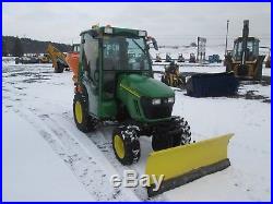 John Deere 2320 Used Farm Tractor with SNOW PLOW and SALT SPREADER # 2161