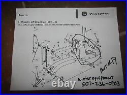 John Deere 2800 Plow Spring Reset Bracket 2810 3710 A34303