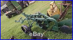 John Deere 2 Bottom Antique Tractor Plow NO RESERVE farmall Allis drag trailer