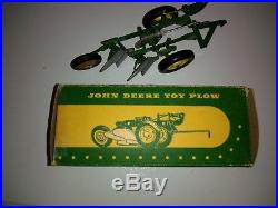 John Deere 2 Bottom Plow 1/16 Vintage Original Toy Eska Nice In Box Crank Style