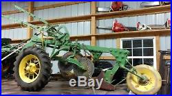 John Deere 2 bottom plow tractor attachment 44 A Spoke wheels transport plows