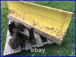 John Deere 316 54 Snow Plow Assy withTire Chains & Hydraulic Lift 318 317 Blade