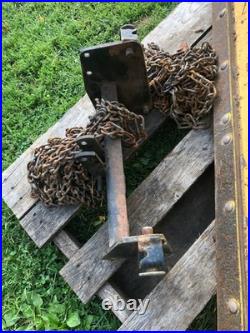 John Deere 316 54 Snow Plow Assy withTire Chains & Hydraulic Lift 318 317 Blade