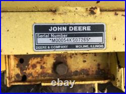John Deere 316 54 Snow Plow Assy withTire Chains & Hydraulic Lift 318 317 Blade