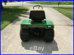 John Deere 316 Riding Mower Lawn Garden Tractor with mower deck, snowblower & plow