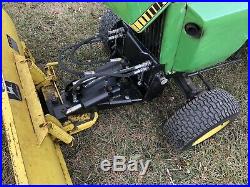 John Deere 317 Garden Tractor Package With Deck And Hydraulic Plow