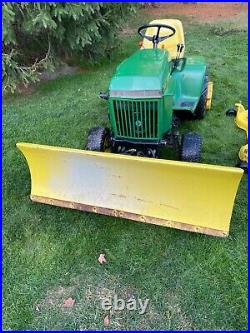 John Deere 318 Lawn Tractor 18HP Hydro with 48Mower Deck, 52Plow and Dump Cart