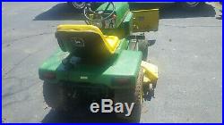 John Deere 318 Lawn Tractor With Mower Deck with 4-way snow plow