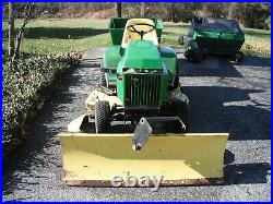 John Deere 318 Tractor with 46 Mower Deck, 54 Plow and 15 CF Trailer