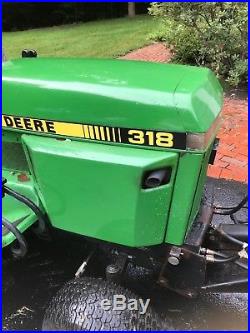 John Deere 318 and Original John Deere 54 Hydraulic Plow