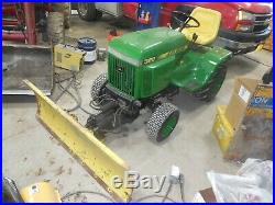 John Deere 322 Tractor and plow and 3 pt hitch like 318 332 316 317 mower