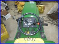 John Deere 322 Tractor and plow and 3 pt hitch like 318 332 316 317 mower