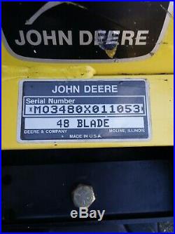 John Deere 325,335,345 Lawn Tractor Snow Plow Blade 48in. X18in