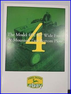 John Deere 40T Tractor with Wide Front & Mounted Two-Bottom Plow ERTL Scale 116