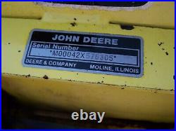 John Deere 420 430 54 Hydraulic Front Snow plow DIRT Blade Has Angling Kit