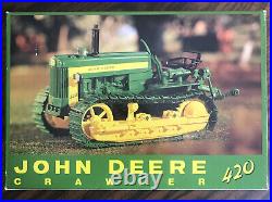 John Deere 420 Crawler 116 Vintage 1998 ERTL PLOW CITY TOY FARM SHOW