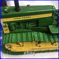 John Deere 420 Crawler 116 Vintage 1998 ERTL PLOW CITY TOY FARM SHOW