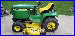 John Deere 420 withHonda repower- with plow, blower, and 60 in deck