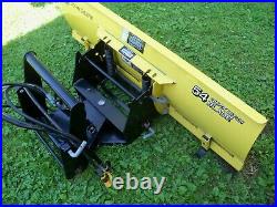John Deere 425 445 455 54 Power Angle Snow Blade Front Plow, Quik-tatch Hitch