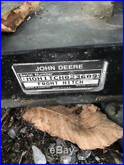 John Deere 425 445 455 Snow Blade Blower Plow Quik Hitch Up/down