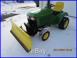 John Deere 425 AWS with Ploy Snow Plow 190 hours and 54 Deck