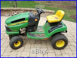 John Deere 42 125A withDeck & Plow (starts/doesn't run - local pickup only)