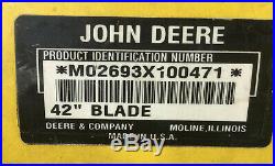 John Deere 42 Front Snow Blade push plow lt ltr 155 am131018 tractor 166 133