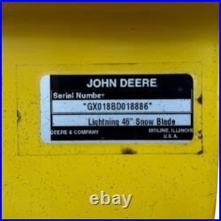 John Deere 46 Snow Blade BUC11657 BG20943 OEM John Deere 46 Snow Blade BUC11657 BG20943 OEM