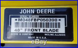 John Deere 48 Snow Plow Blade X500 X520 X534 X540 M048FBP050390