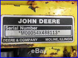 John Deere 54 4-Way Hydraulic Plow / Snow & Dirt Dozer Blade with down pressure
