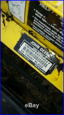 John Deere 54 Blade And Quick Hitch 425 445 455 Garden Tractor 54 Inch Plow
