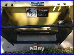 John Deere 54 Front Blade snow plow for a four way quick hitch. Fits 445+more