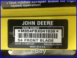 John Deere 54 Hydraulic Front Snow Blade Plow for 4110