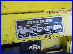 John Deere 54 Hydraulic Plow Blade 420 430 Garden Tractor Nice Shape