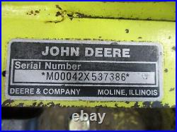 John Deere 54 Hydraulic Plow Blade Model 400 420 Garden Tractor Good Condition