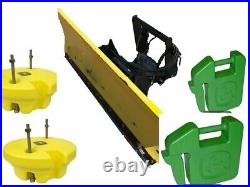 John Deere 54 Snow Plow, Full Hydraulics and 6 Weights for model 445 and others