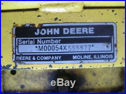 John Deere 54 snow blade, snow plow. 120-140-212-214