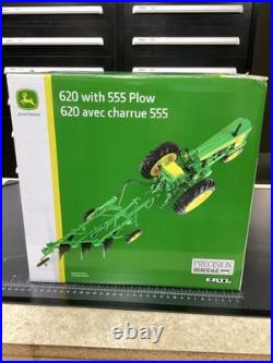 John Deere 620 with 555 Plow Precision Heritage Toy