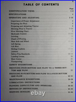 John Deere 666H 3,4, 5-Bottom Moldboard Plow Ag Implement Owner & Parts Manual John Deere 666H 3,4, 5-Bottom Moldboard Plow Ag Implement Owner & Parts Manual