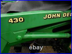 John Deere 72 in Snow Plow Blade Compact Loader Tractor Power Angle