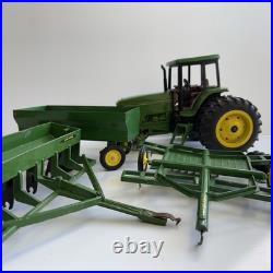 John Deere 7800 Duals Weight Cab 1/16 Tractor Disc Plow Flare Wagon 452 LOT