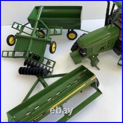 John Deere 7800 Duals Weight Cab 1/16 Tractor Disc Plow Flare Wagon 452 LOT