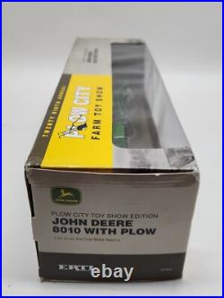 John Deere 8010 Tractor With Plow By Ertl 1/32 Scale 2009 Plow City Edition