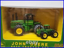 John Deere 8640 4wd Tractor Set 2008 Plow City By Ertl 1/32 & 1/64 Scale