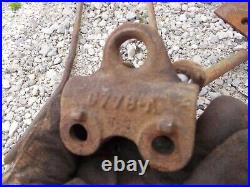 John Deere A B G tractor Hand clutch trip bracket for a plow EXTREMELY RARE
