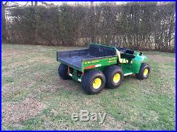 John Deere Diesel Gator 6x4 With Electric Dump Bed And Plow