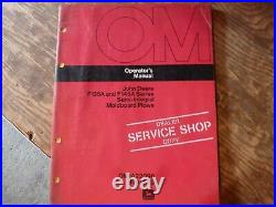 John Deere F135A F145A Series Semi-Integral Moldboard Plow Owner Operator Manual