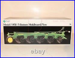 John Deere F145H 5-Bottom Moldboard Plow Precision Classics #6 1/16 Ertl